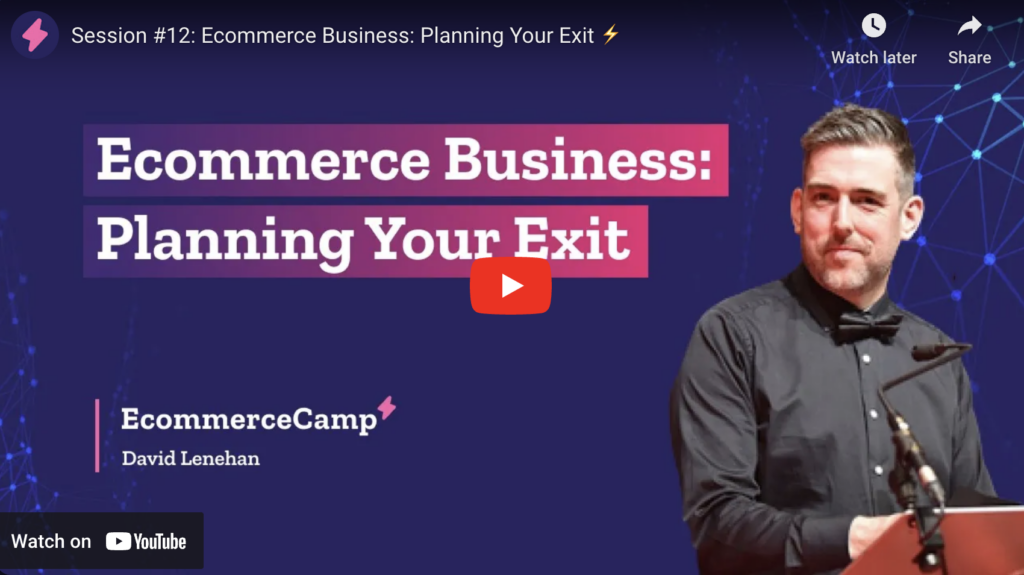 planning exit: selling your ecommerce business