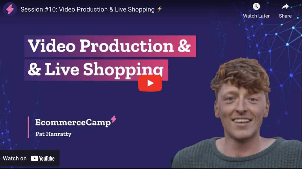 video production and live shopping