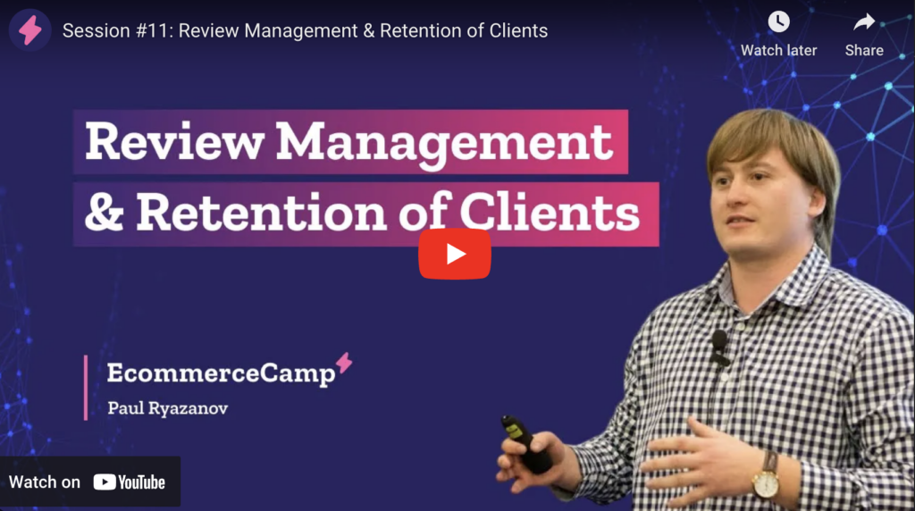 review management and retention of clients video with paul