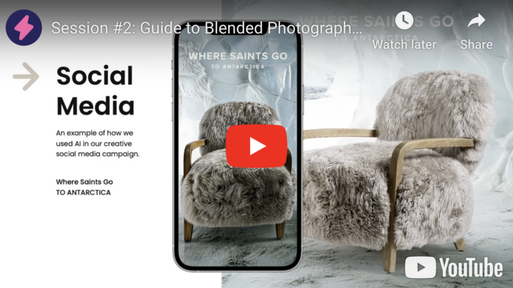 blended photography in use for social media